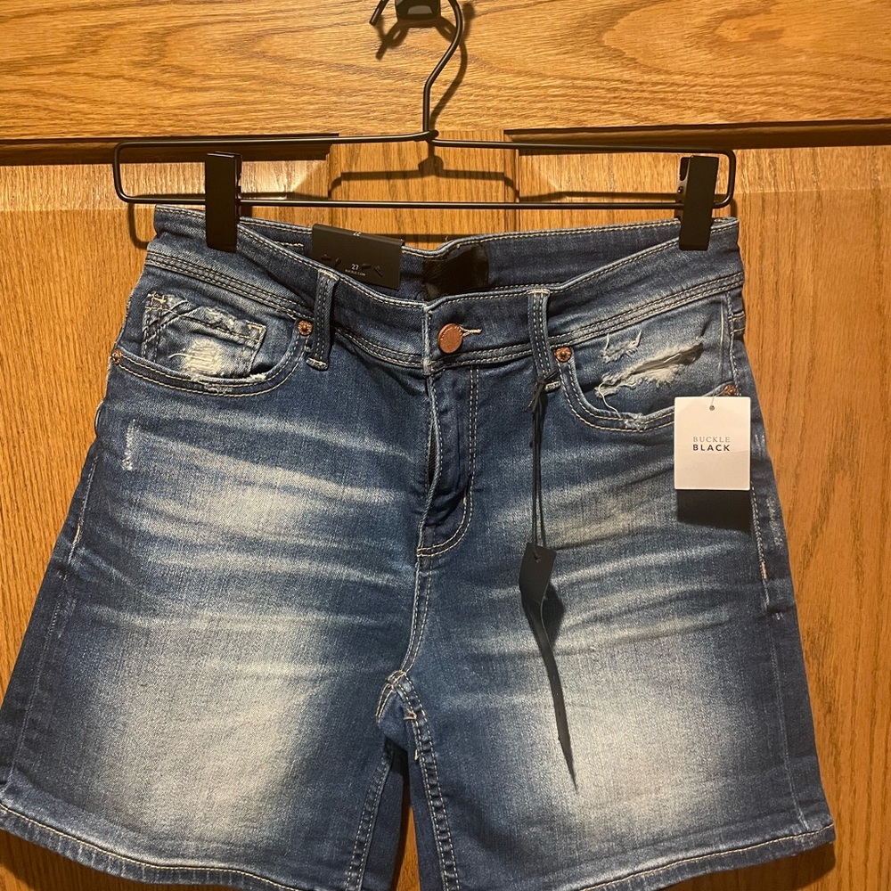 Black Blue Jean Shorts Classic Summer Style